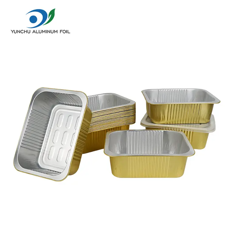 حاويات رقائق الألومنيوم مربعة يمكن التخلص منها حاويات رقائق الألومنيوم مربعة يمكن التخلص منها