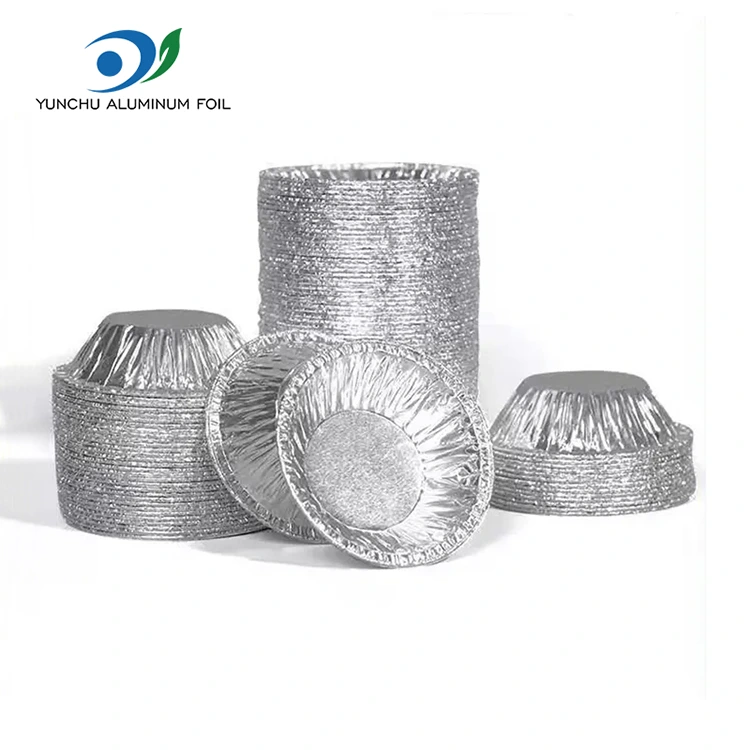 جولة تورتة صينية الفضة حاوية طعام رقائق الألومنيوم جولة تورتة صينية الفضة حاوية طعام رقائق الألومنيوم