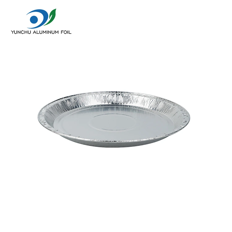 10 بوصات بيتزا عموم حاويات رقائق الألومنيوم الفضية