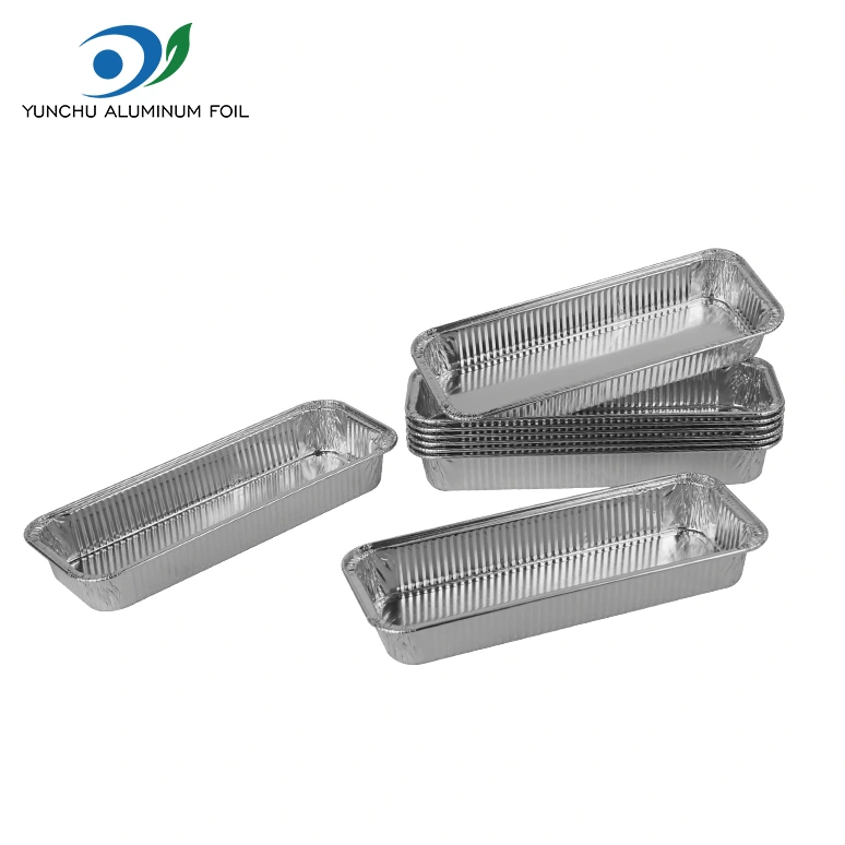 حاويات رقائق الفضة الخبز المستطيلة الخبز