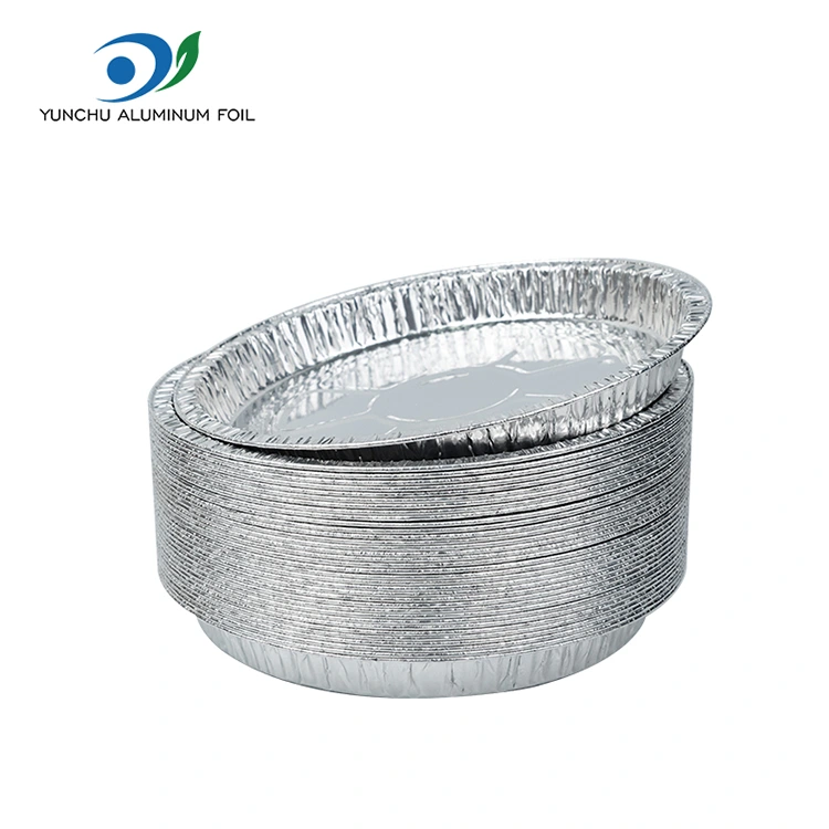 7-9 بوصات حاويات رقائق الألومنيوم الفضية البيتزا