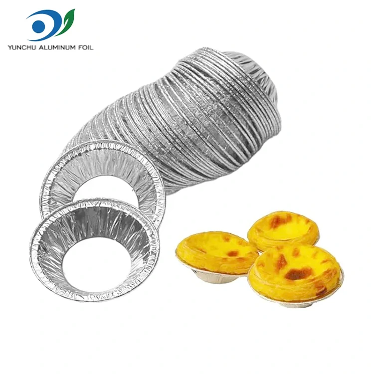 جولة تورتة صينية الفضة حاوية طعام رقائق الألومنيوم