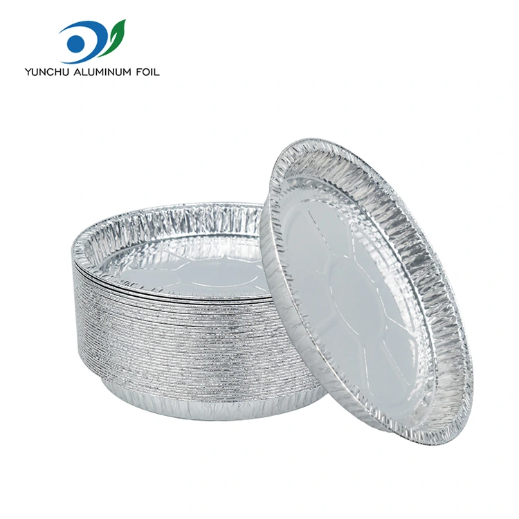 7-9 بوصات حاويات رقائق الألومنيوم الفضية البيتزا