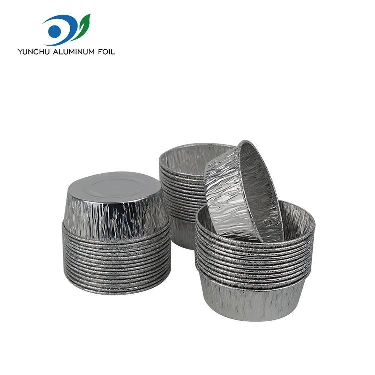 كعكة الخبز كوب الفضة من الألومنيوم حاوية طعام