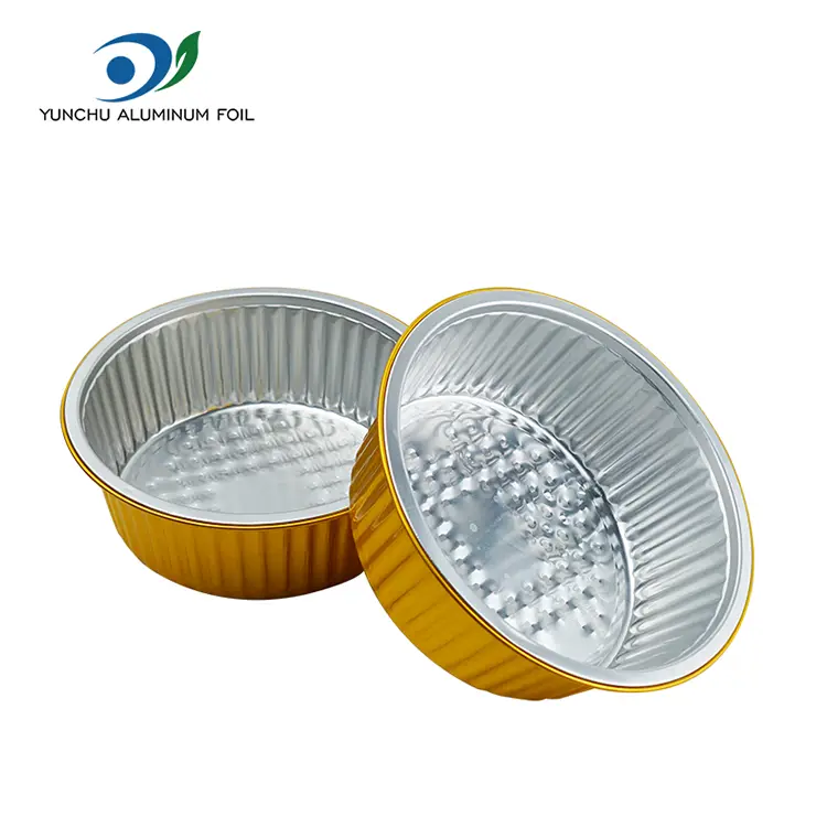 صواني الخبز التي يمكن التخلص منها حول حاويات رقائق الألومنيوم