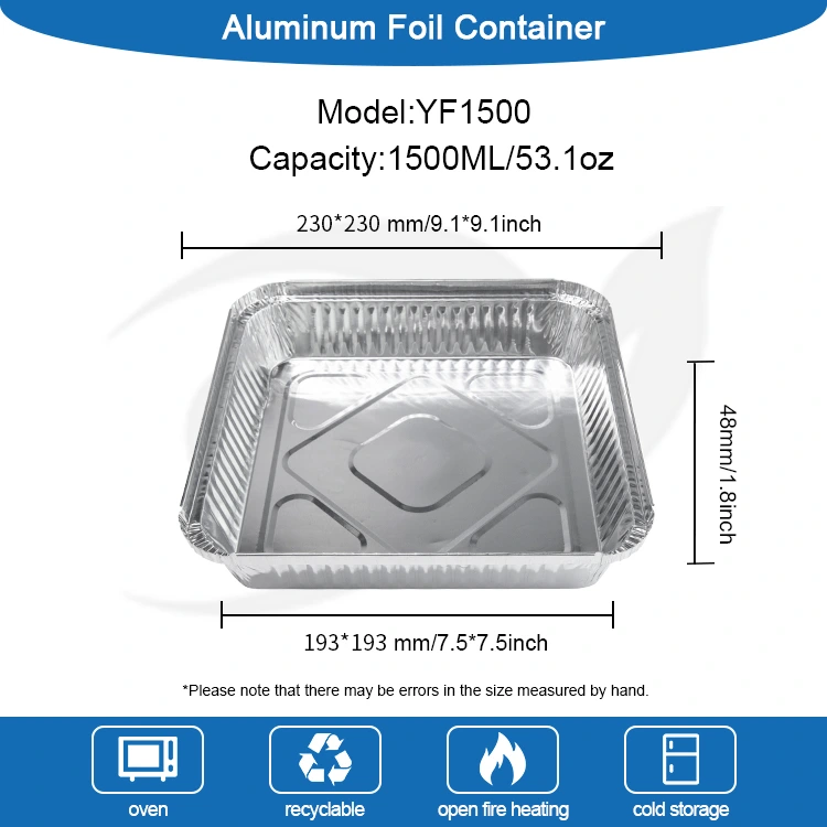 سيخ شواء يمكن التخلص منها حاويات رقائق الألومنيوم الفضية