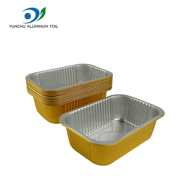 حاويات رقائق الألومنيوم مربعة يمكن التخلص منها