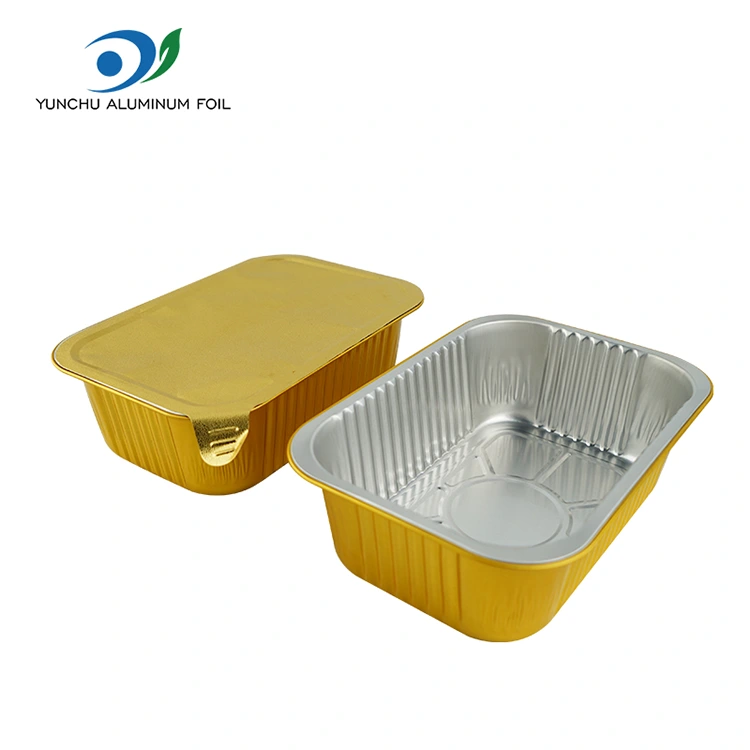 حاويات رقائق الألومنيوم مربعة يمكن التخلص منها