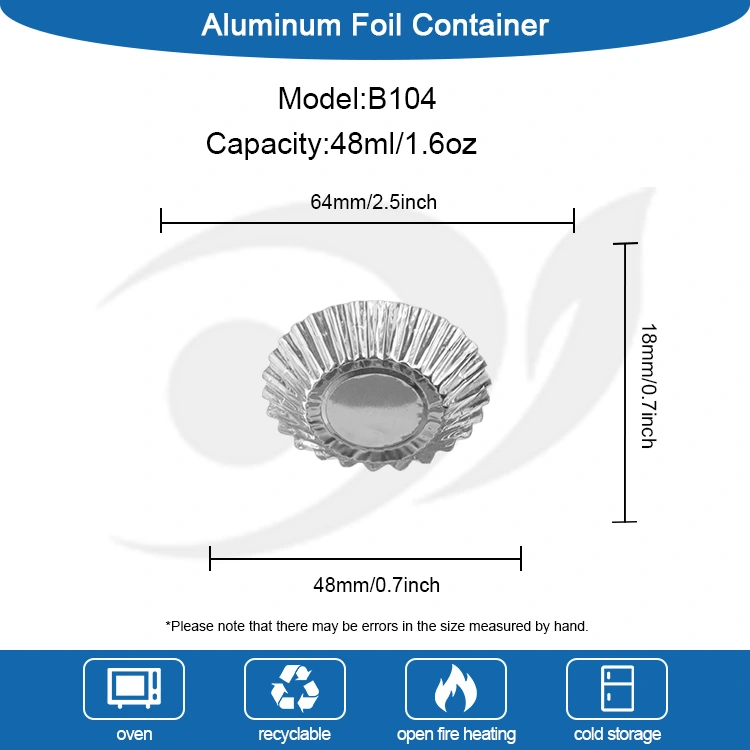 تارت البيض، الخبز المحمص، حاوية طعام من رقائق الألومنيوم الفضية