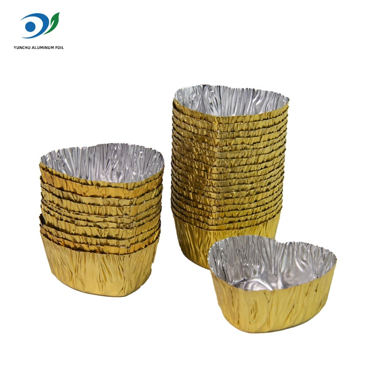 حاوية طعام من الألومنيوم الفضية المصغرة على شكل قلب حاوية طعام من الألومنيوم الفضية المصغرة على شكل قلب