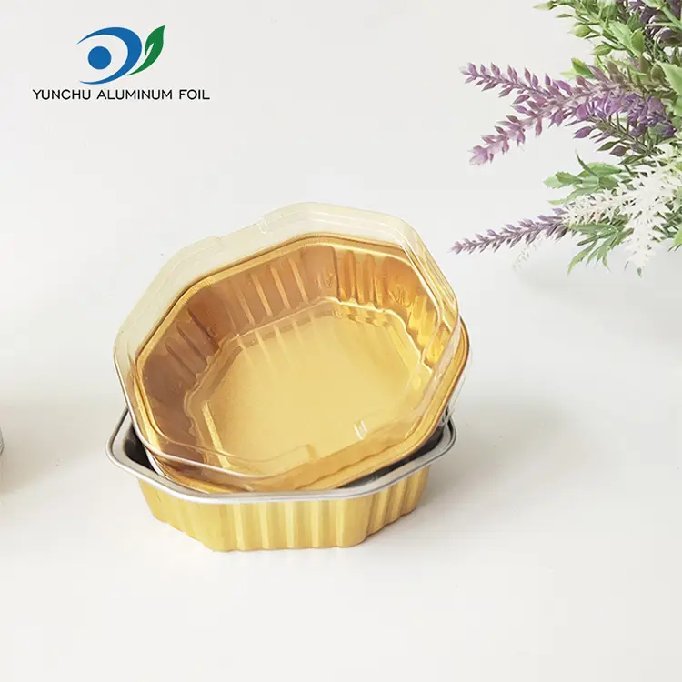 سداسية الوجبات الجاهزة سداسي حاويات ألومنيوم ألمنيوم سداسي