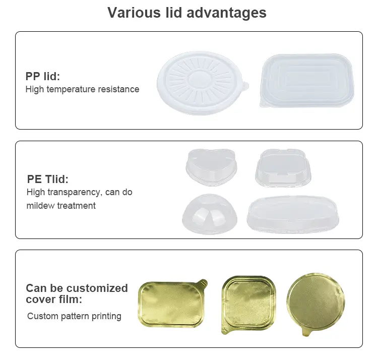 Disposable Food beverage takeaway Golden Aluminum Foil Containers