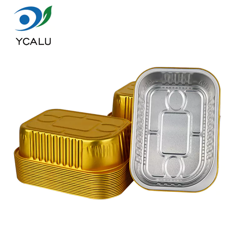 Food Grade Square Foil Trays For Catering And Delivery Service
