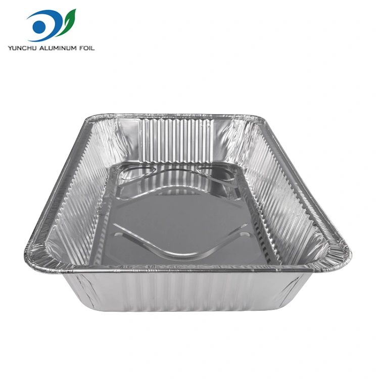 سعة كبيرة في الهواء الطلق علبة الخبز الفضية حاويات رقائق الألومنيوم