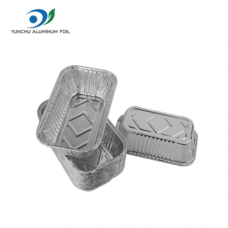 مقلاة الهواء مستطيلة شواء شواء الفضة حاويات رقائق الألومنيوم مقلاة الهواء مستطيلة شواء شواء الفضة حاويات رقائق الألومنيوم