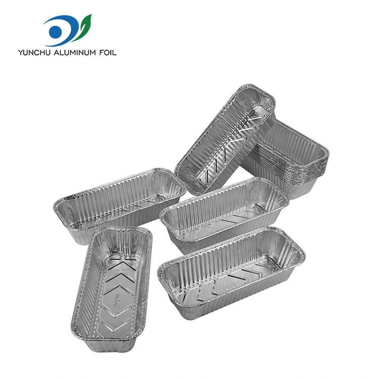 صينية خبز مستطيلة ورقة خبز الفضة حاويات رقائق الألومنيوم صينية خبز مستطيلة ورقة خبز الفضة حاويات رقائق الألومنيوم