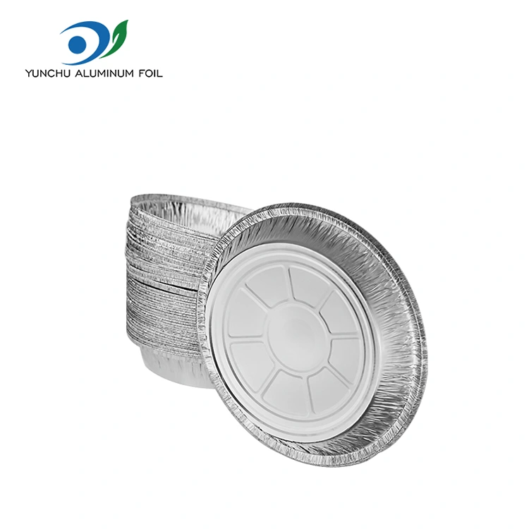 مقلاة الهواء مستديرة حاويات رقائق الألومنيوم الفضية مقلاة الهواء مستديرة حاويات رقائق الألومنيوم الفضية