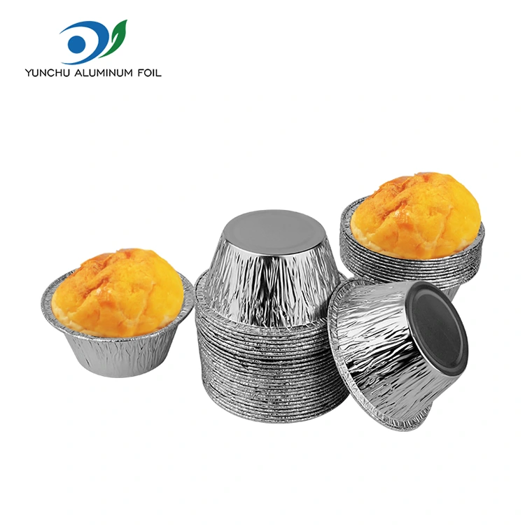 دائرية خبز كعكة الفضة حاوية طعام رقائق الألومنيوم