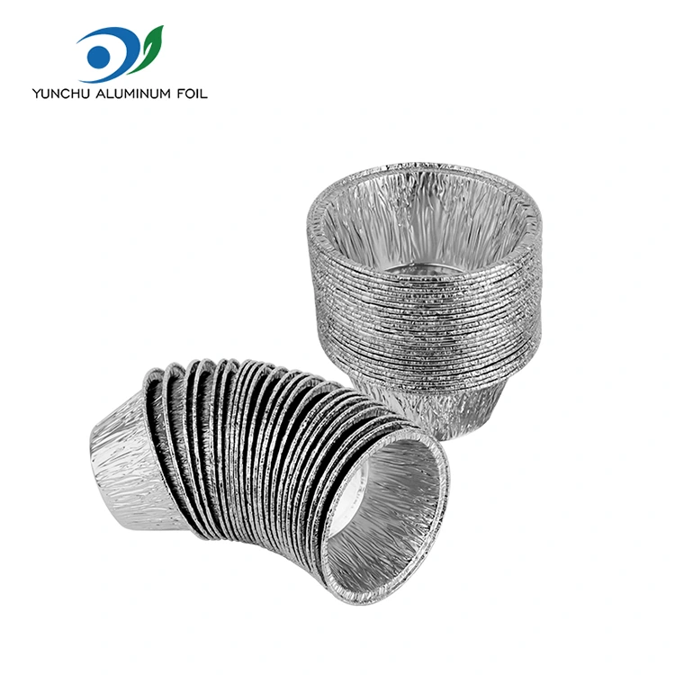 دائرية خبز كعكة الفضة حاوية طعام رقائق الألومنيوم