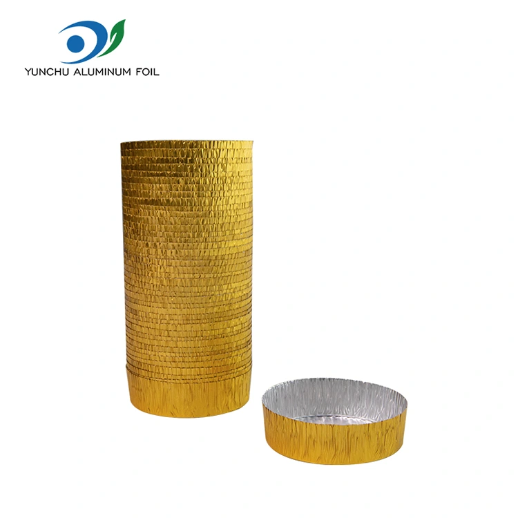 حاوية طعام من رقائق الألومنيوم الفضية الدائرية الصغيرة حاوية طعام من رقائق الألومنيوم الفضية الدائرية الصغيرة