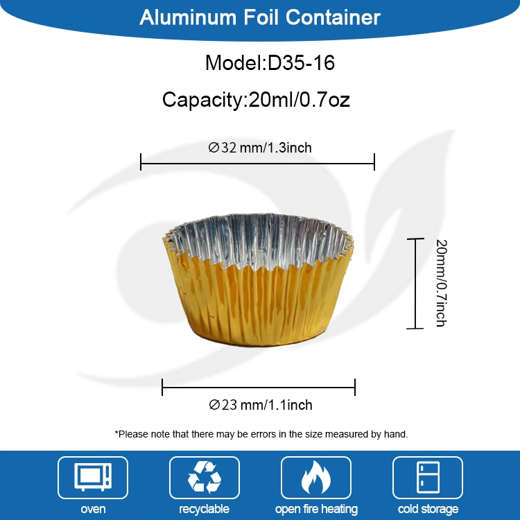 جولة صغيرة الحزمة الخبز الفضة حاوية الأطعمة الألومنيوم