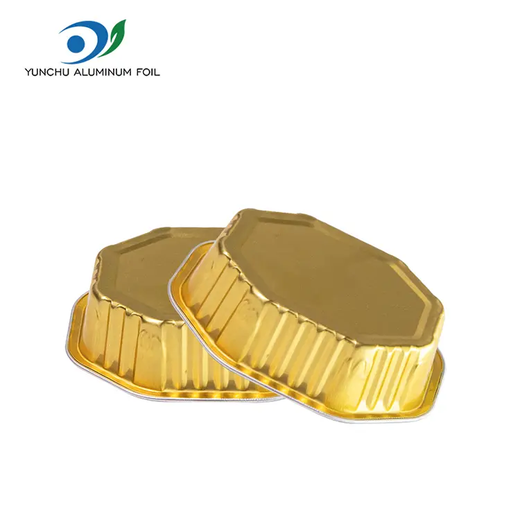 كوب كعكة على شكل خاص ناعم حاويات رقائق الألومنيوم